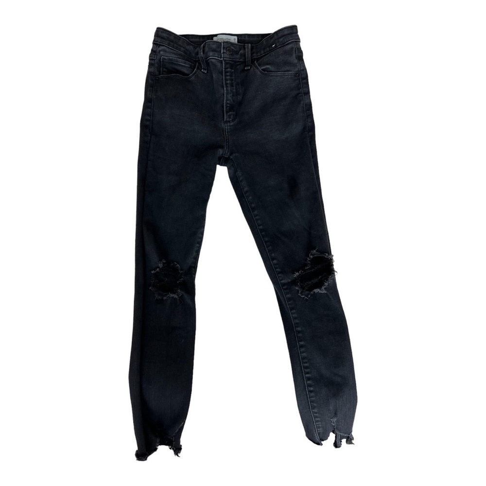 Abercrombie & Fitch High Rise Super Skinny Ankle Distressed Size 2/26
